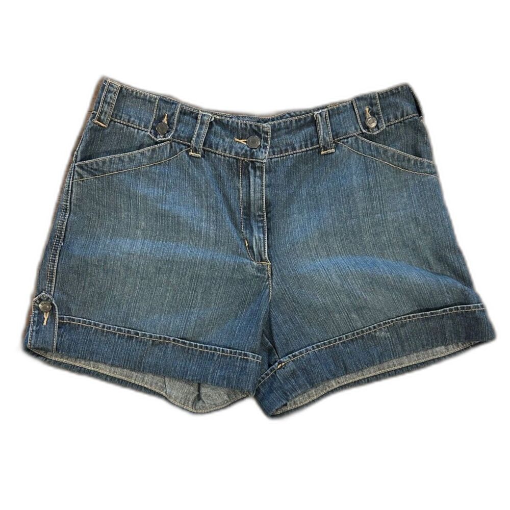 Women's Denim Zip-Pocket Shorts - Blue